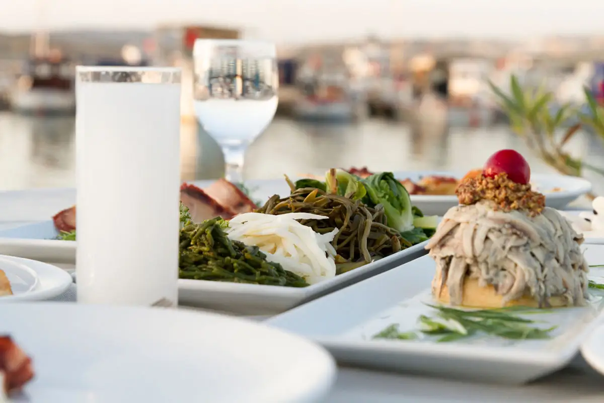 Corporate yacht dinner